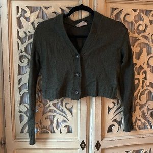 Everlane cropped Alpaca/Merino wool sweater